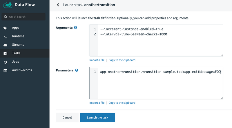 Transition Execution Flow Launch-Config-FOO-success