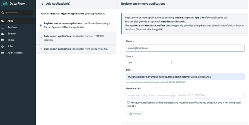 Select Docker for Import