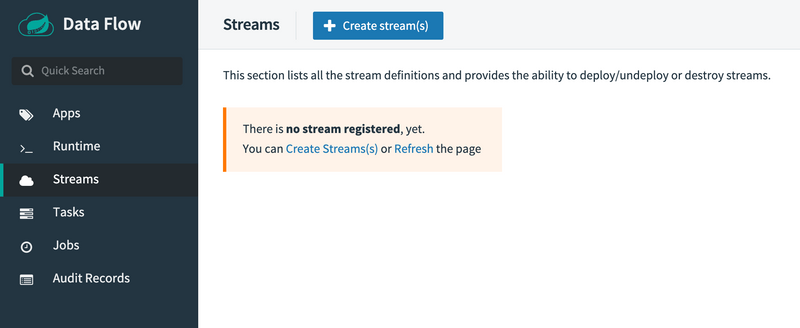 Create stream