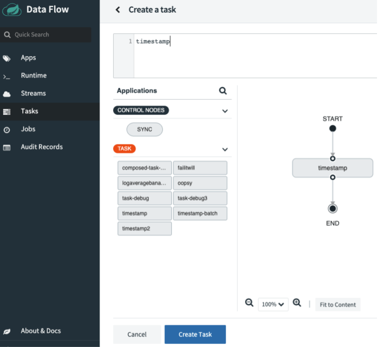 Create Timestamp Task