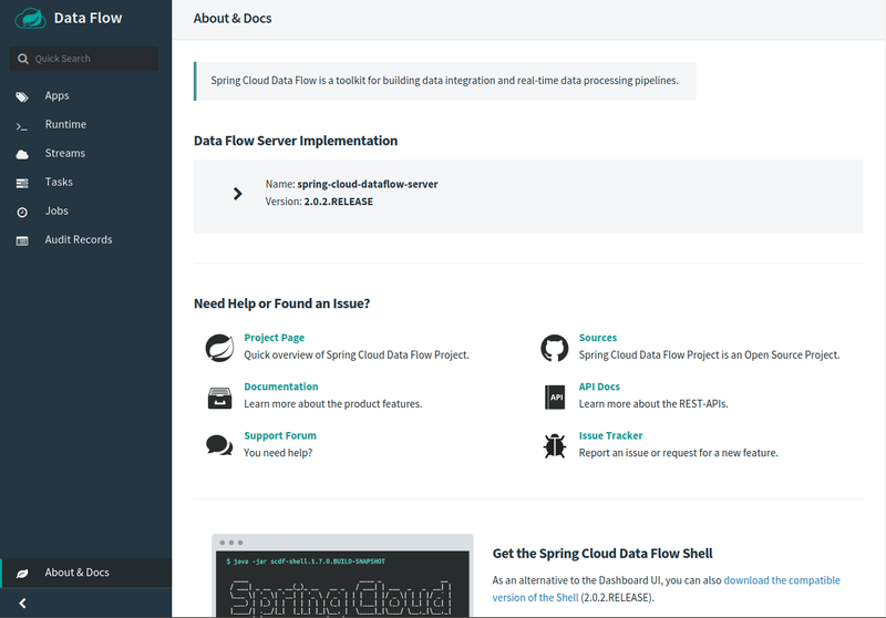 Data Flow Dashboard About Tag