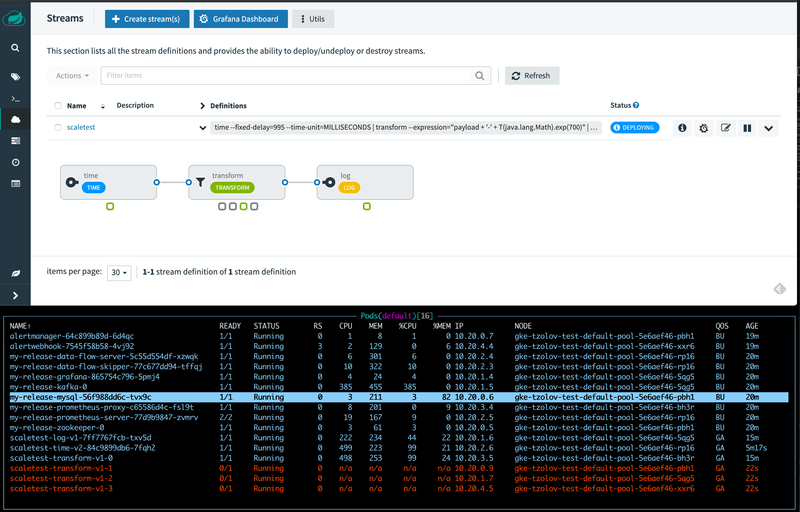 SCDF autoscaling adding 3 instances