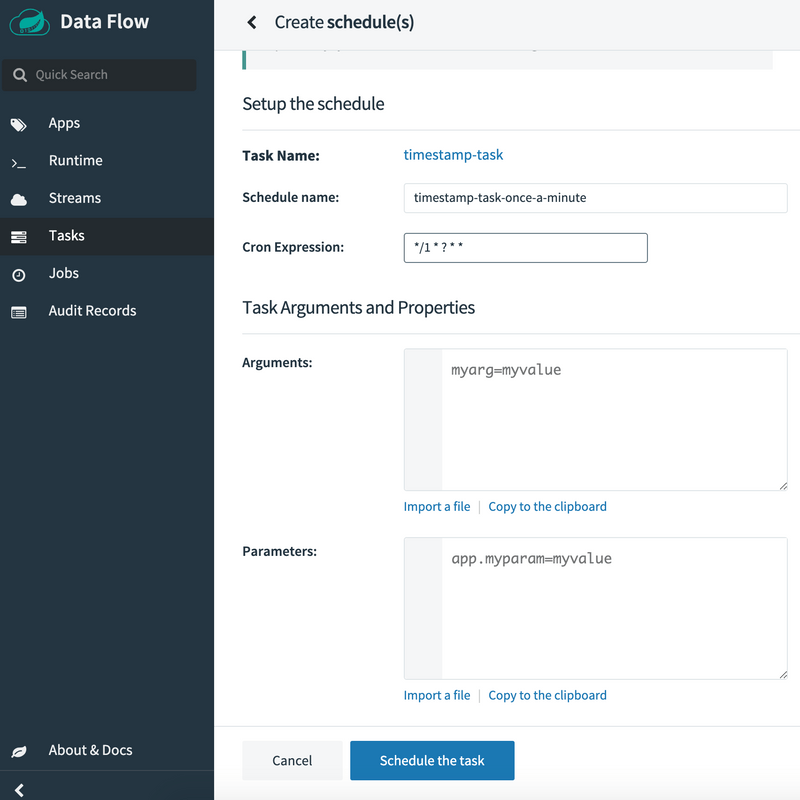 Schedule Batch App Cloud Foundry