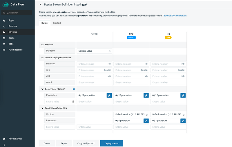 Deployment Page